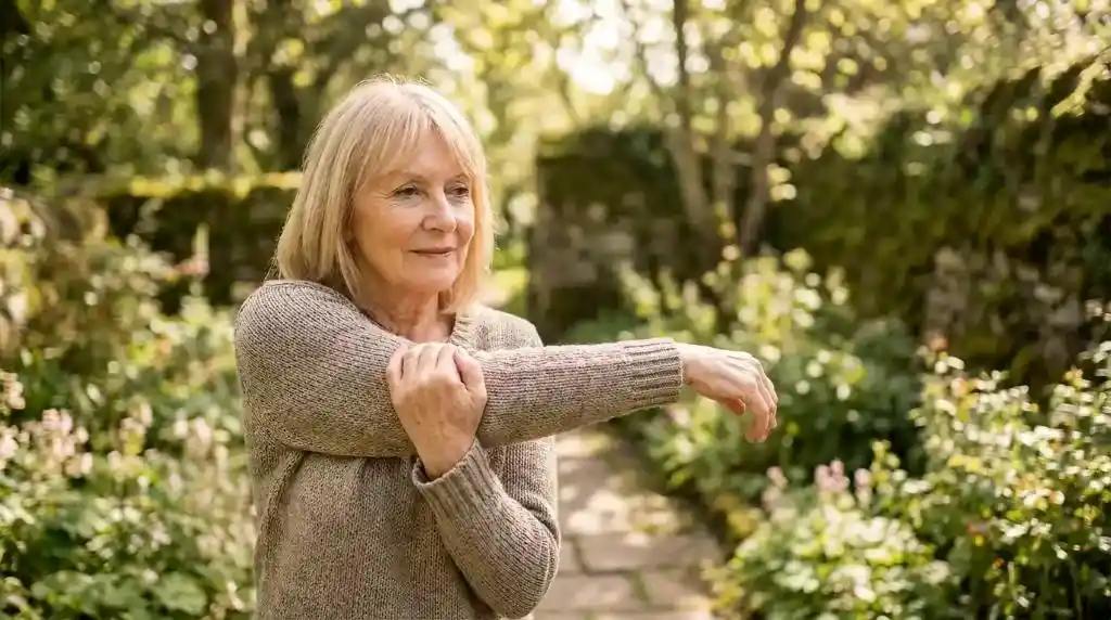 Pohyb protahování paní1 rameno